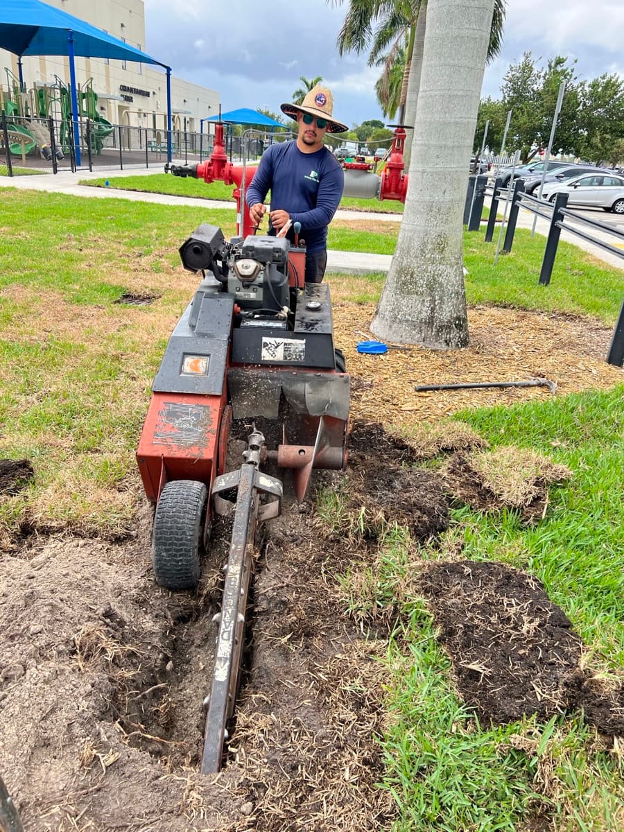 Sprinkler system setup