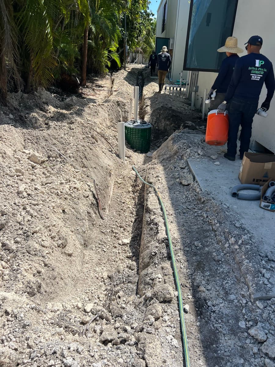 Irrigation maintenance work