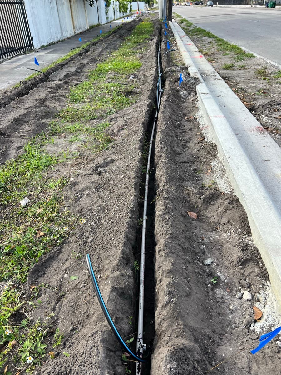 Commercial landscape irrigation